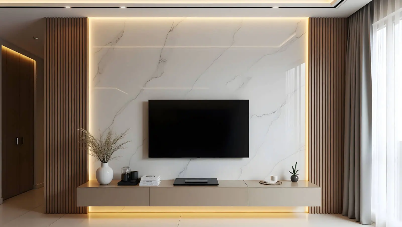 Modern wall panels in Sydney home